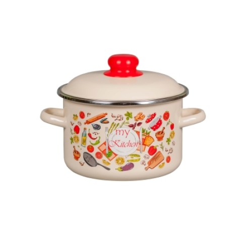 Кастрюля 4л 1RD201M Mоя кухня слон.кость