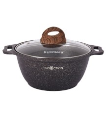 Кастрюля Kukmara Granit Ultra Induction кгои22а, 2 л, антипригарное покрытие