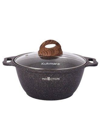Кастрюля Kukmara Granit Ultra Induction кгои22а, 2 л, антипригарное покрытие