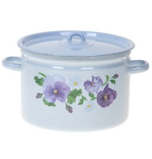 Кастрюля 5,5л С-1617/4Рб Анютины глазки