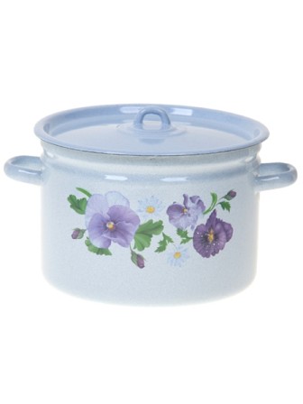 Кастрюля 5,5л С-1617/4Рб Анютины глазки