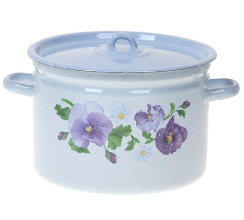 Кастрюля 5,5л С-1617/4Рб Анютины глазки