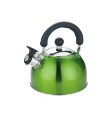 Чайник Добрыня DO-2903G 2,5л, нерж, свисток , зеленый