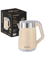 Чайник EUROSTEK ЕЕК-2027 1.8л,1.5кВт, 2-хслойный корпус, бежевый