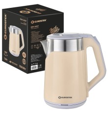 Чайник EUROSTEK ЕЕК-2027 1.8л,1.5кВт, 2-хслойный корпус, бежевый