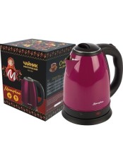 Чайник Матрёна MA-002 бордовый, 1,8л, 1.5кВт, нерж