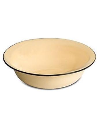 Миска эмалированная 3,5 л, Стальэмаль 2с9, без рисунка, кремовый