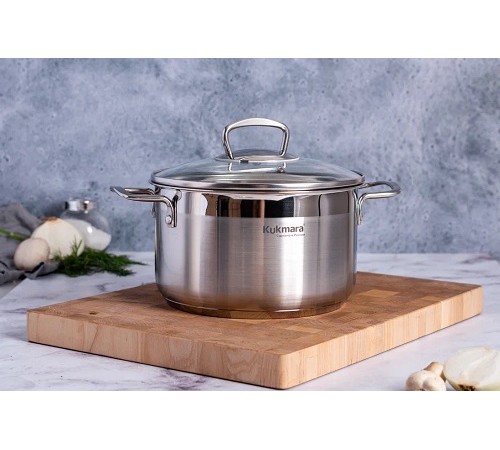 Кастрюля Kukmara Orion ORN-CA3520G, 3,5 л, нержавеющая сталь Кастрюля Kukmara Orion ORN-CA3520G, 3,5 л, нержавеющая сталь