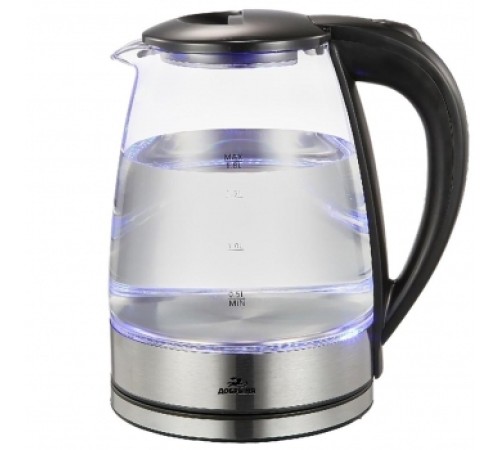 Чайник Добрыня DO-1253 черный, 1,8л, 1,8кВт