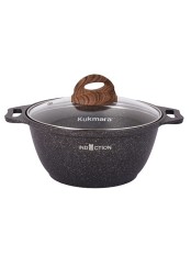 Кастрюля Kukmara Granit Ultra Induction кгои32а, 3 л, антипригарное покрытие