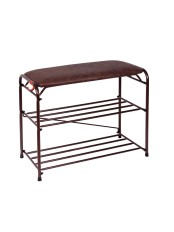 Подставка для обуви 60 см, 3 полки, медный антик