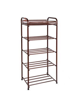 Высокая подставка для обуви 95 см ,5 полок, медный антик