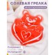Грелка Мишка с сердцем солевая
