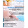 Грелка солевая Снежинка прозрачная голубая