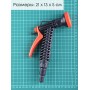 Душ-пистолет Жук с фиксатором со штуцером елочкой 1/2"-3/4" 