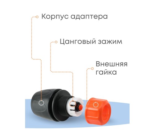 Коннектор с аквастопом Жук 1/2 330801-00