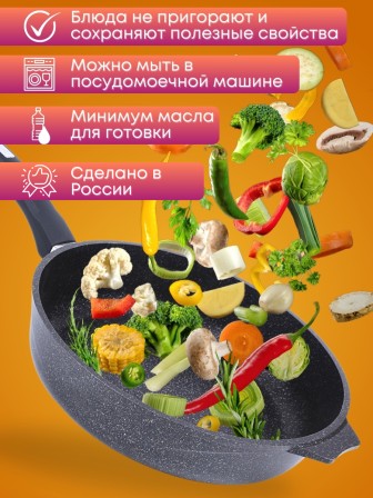 Сковорода 28803И ГранитStar InductionPro 28см