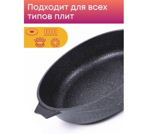 Сковорода ГранитStar InductionPro 28см съем.ручка 028803И Сковорода ГранитStar InductionPro 28см съем.ручка 028803И