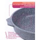 Сковорода Premium (grey)  026901 26см,АП,съемн.ручка