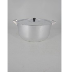 Уценка 25-0789 Кастрюля алюминиевая Демидовский завод МТ-073, 6 л, с крышкой, матовая