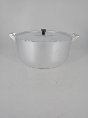 Уценка 25-0789 Кастрюля алюминиевая Демидовский завод МТ-073, 6 л, с крышкой, матовая