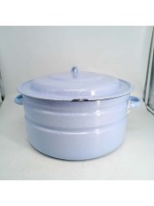 Уценка 25-1526 Бак эмалированный 18 л без деколи С-28261/Рб Белый рябчик 