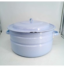 Уценка 25-1526 Бак эмалированный 18 л без деколи С-28261/Рб Белый рябчик 