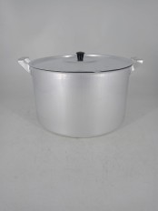 Уценка 25-1544 Кастрюля алюминиевая Демидовский завод МТ-084, 8 л, с крышкой, матовая