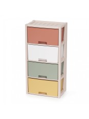 Уценка 25-2021 Комод пластиковый Альтернатива Колорит M7838, 4 секции, цветной