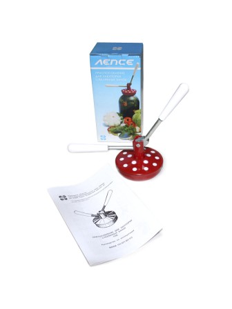 Закаточная машинка для консервации Лепсе ПЗБ красный горошек автомат