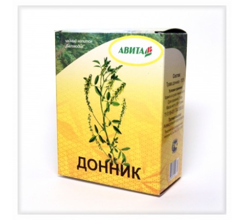 Донник лекарственный "Авита" 50 г при бронхите, бессоннице, мигрени Донник лекарственный "Авита" 50 г при бронхите, бессоннице, мигрени