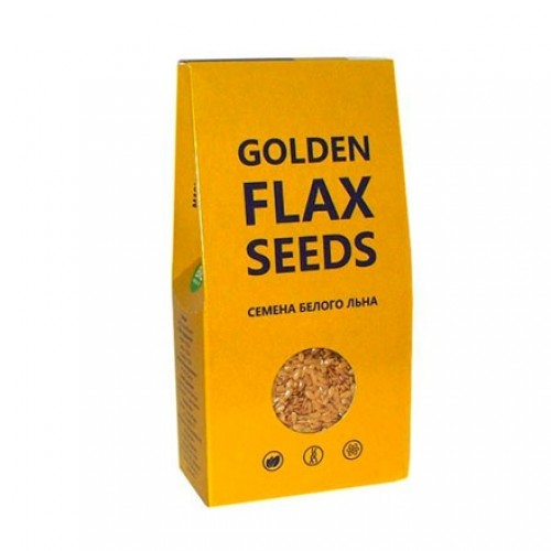 Семена льна белые 150гр (коробка) Golden Flax Seeds Премиум