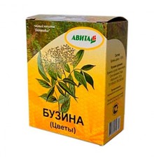 Бузина цветы "Авита" 30 г при простудных заболеваниях, гриппе, бронхитах