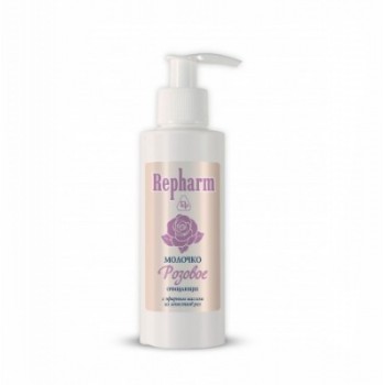 Repharm Молочко Очищающее Розовое флакон 150г с маслом из лепестков роз