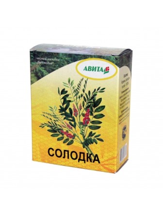 Солодка "Авита" 50 г смягчает кашель, применяется при язвенной болезни желудка