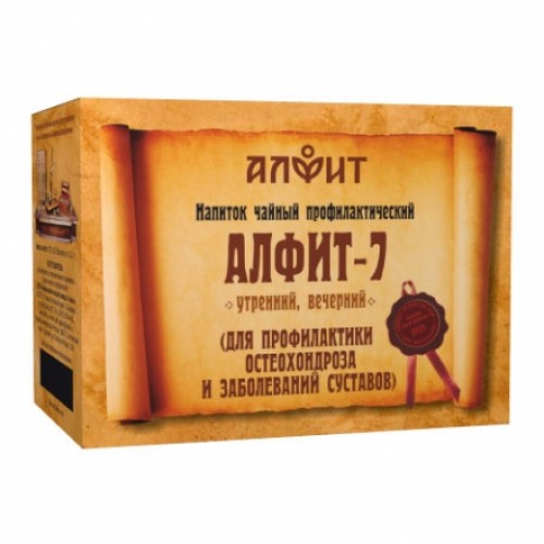 Алфит-7 напиток чайный (для профилактики остеохондроза и заболеваний суставов) 60 брикетов по 2, 0г)