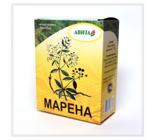 Марена корень "Авита" 50 г при мочекаменной болезни, при остеохондрозе Марена корень "Авита" 50 г при мочекаменной болезни, при остеохондрозе