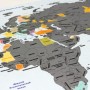Большая скретч-карта мира True Map Plus Silver