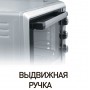 Духовка электрическая настольная DELTA D-0550 с таймером, 55 л, 1.5 кВт, серый