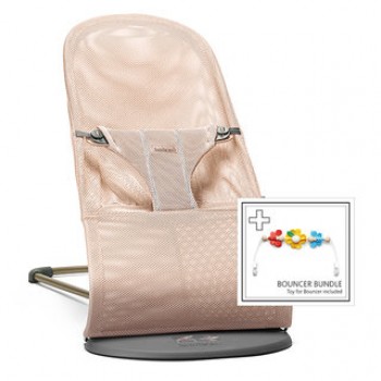 Детский шезлонг с игрушкой BabyBjorn "Balance Bliss" [ art. 6060 ], 01/ Жемчужно-розовый