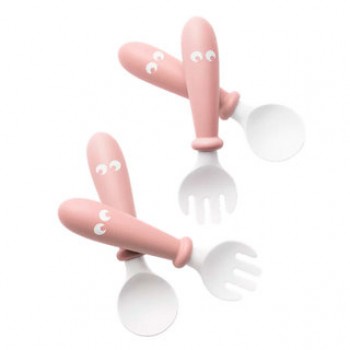 Комплект из 2-х ложек и вилок BabyBjorn [ art. 0730 ], 64 / Нежно-розовый