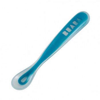 Ложка Beaba "Ergonomic 1ST AGE Spoon", 913381 / Blue