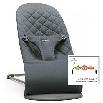 Детский шезлонг с игрушкой BabyBjorn "Balance Bliss", 21 / Антрацитовый