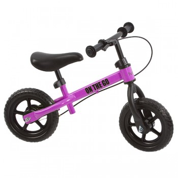 Беговел с тормозом 10" Funkids "On-The-Go", Фуксия