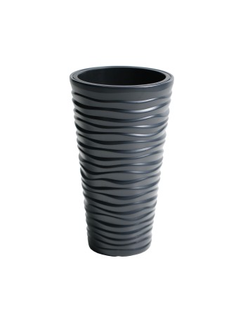 Садовое кашпо для цветов SAND SLIM DPSA400-S433 антрацит 2 предмета 18 и 45 л