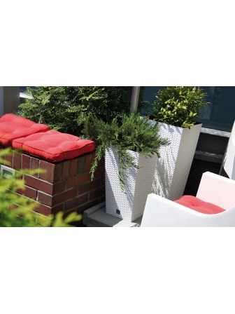 Садовое кашпо для цветов RATO SQUARE DRTS400-S433 антрацит 2 предмета 37 и 91,5 л