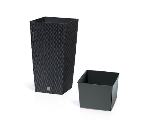 Садовое кашпо для цветов RATO SQUARE DRTS400-S433 антрацит 2 предмета 37 и 91,5 л Садовое кашпо для цветов RATO SQUARE DRTS400-S433 антрацит 2 предмета 37 и 91,5 л