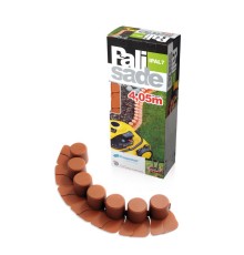 Бордюр пластиковый садовый Prosperplast IPAL7-R624 Palisada, терракотовый, 405 см