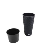 Садовое кашпо для цветов RATO TUBUS DRTUS400-S433 антрацит 2 предмета 35 и 64 л