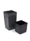 Садовое кашпо для цветов COUBI SQUARE HIGH DUW290-426U графит 2 предмета 19 и 30 л
